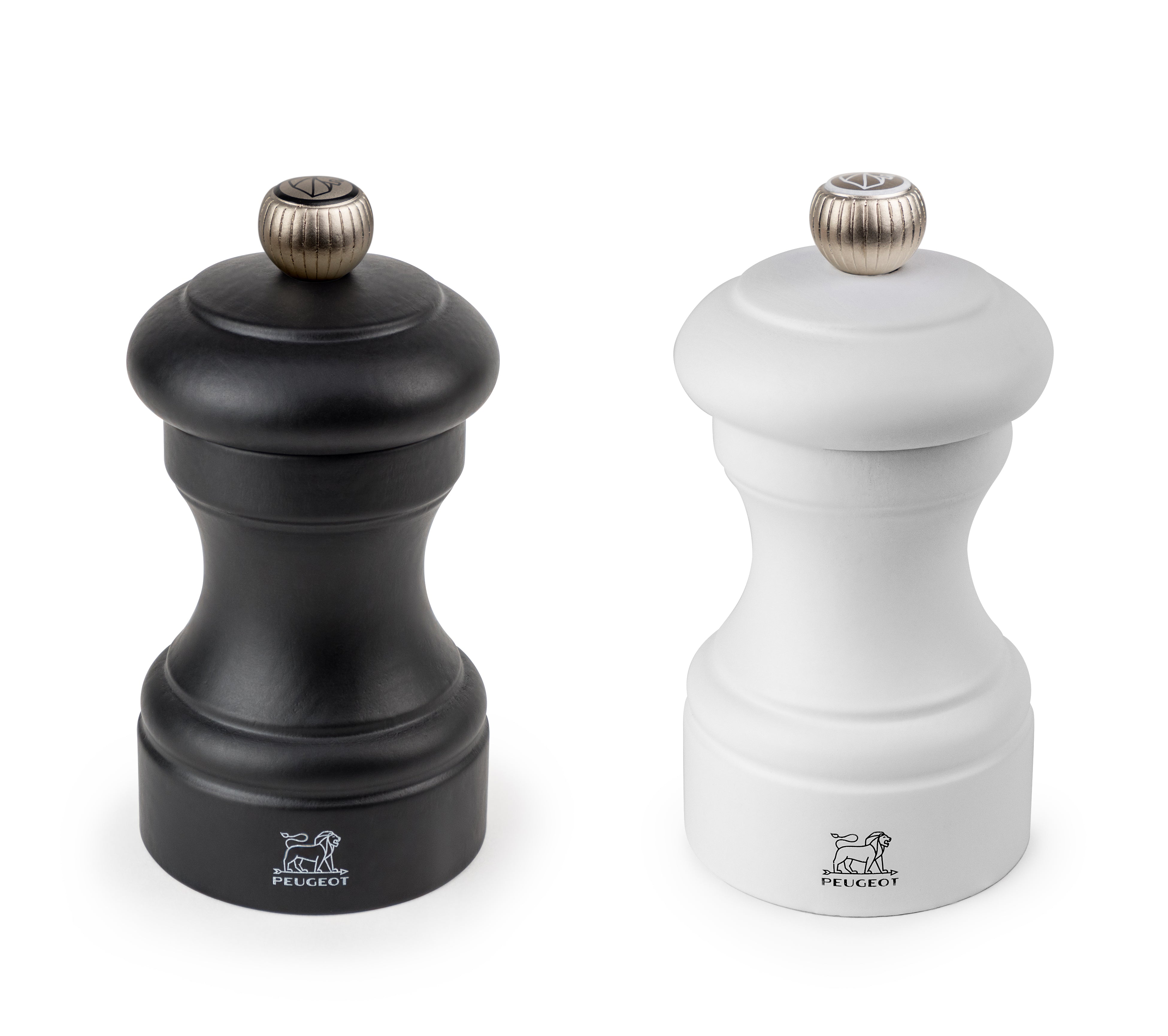 Peugeot Bistro Salt- og Peberkværnsæt 10 cm, Hvid/Sort