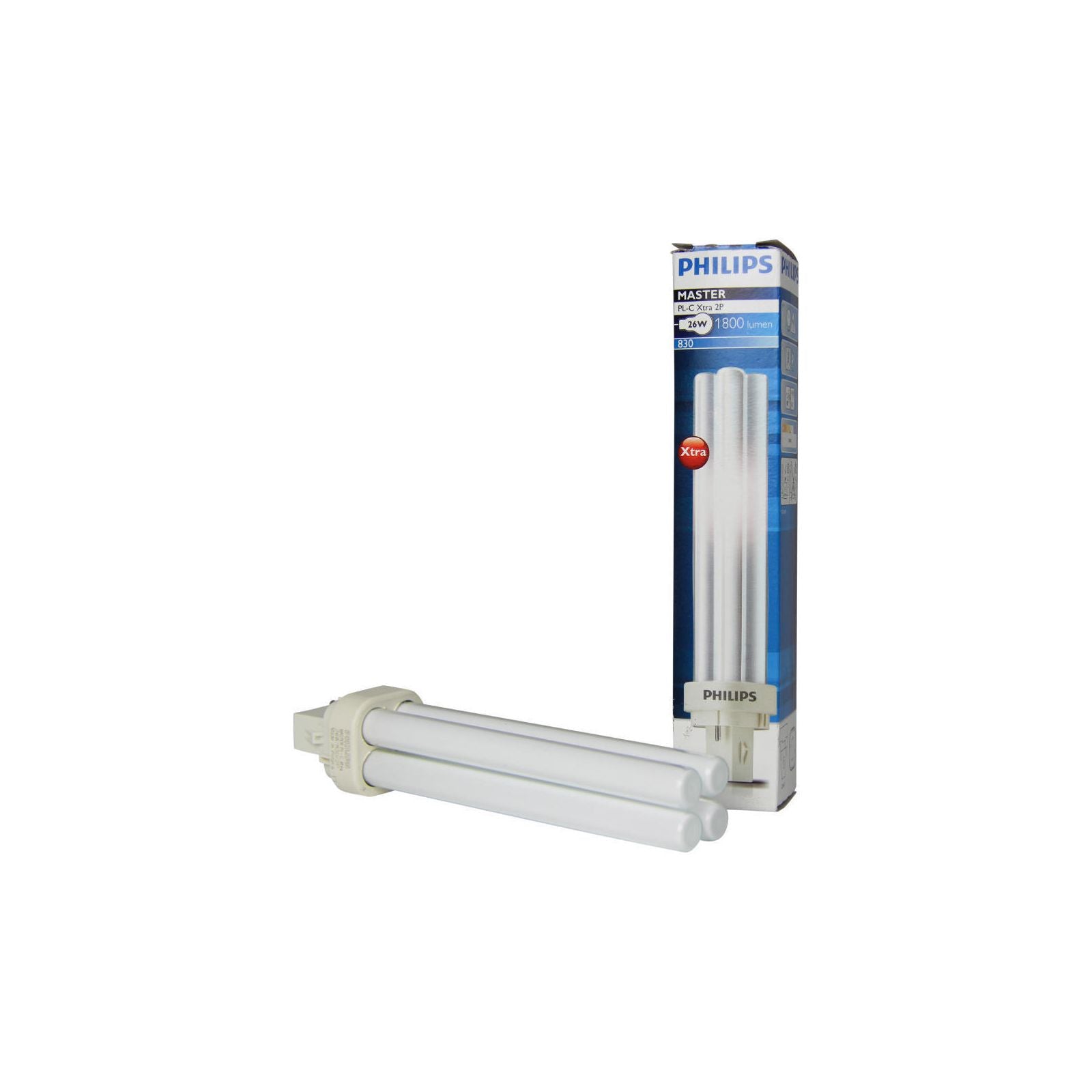 Philips MASTER PL-C Xtra 26W - 840 kold hvid | 2 Pin