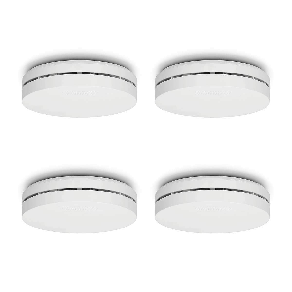 Alecto - Design røgdetektor 10 år 4-pak (SA300 DUO x2) Hvid - SA300 4X
