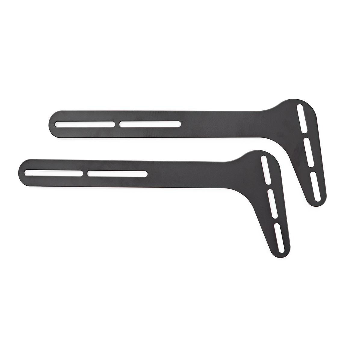 Nedis soundbar beslag i sort stål designet til at montere en soundbar på en TV væg holder 15 kg og tilbyder en fast montering med praktiske perforeringer for justering af positionen