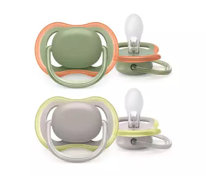 Philips Avent SCF085/20 ultra luft sut i pakke med to sutteflasker til børn fra 6 til 18 måneder med forskellige farver og design