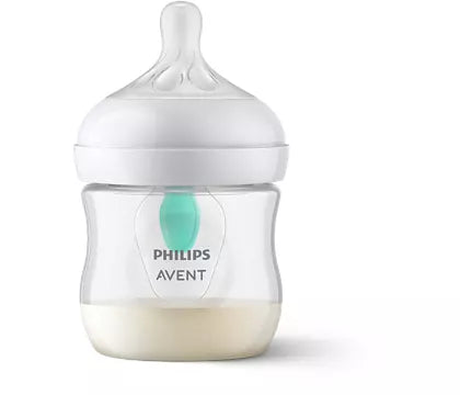 Philips Avent sutteflaske SCY670/01 med Natural Response teknologi og AirFree udluftningsventil på 125 ml designet til babyer fra 0 måneder med flow 2 suttehoved