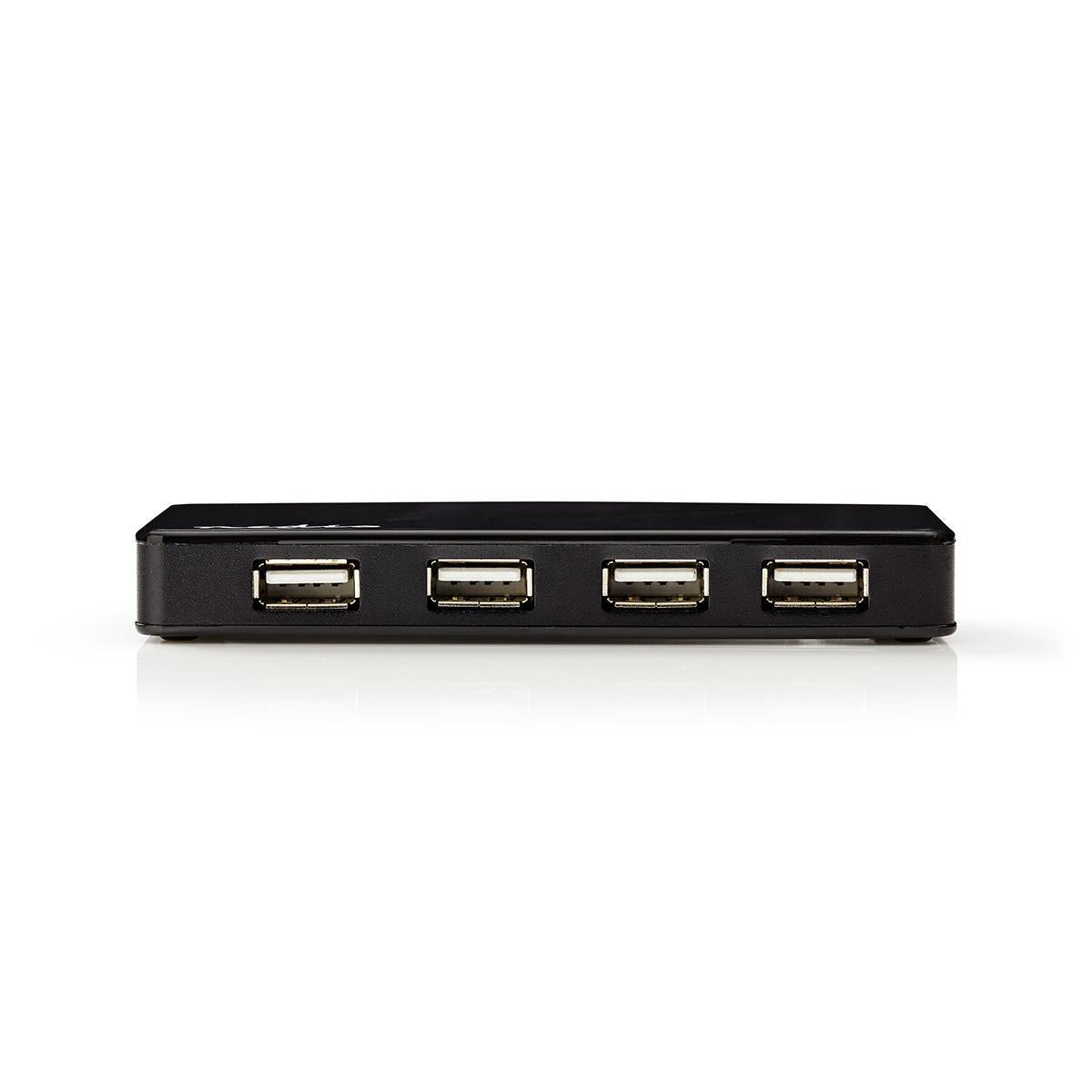 Nedis - USB-hub | USB-A Male | USB-A Female | 7-Port port(s) | USB 2.0 | Strømforsyning / USB Drevet | 7x USB - UHUBU2730BK