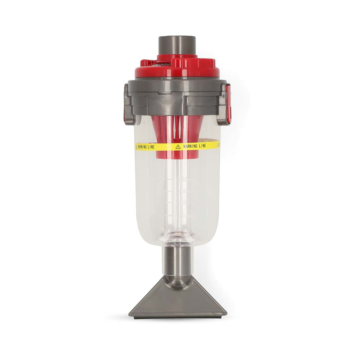 Nedis våd og tør adapter til universalbrug designet til fliser, hårde gulve, hårde overflader og parket med en diameter på 32 til 35 mm i gennemsigtig plast med røde og grå detaljer