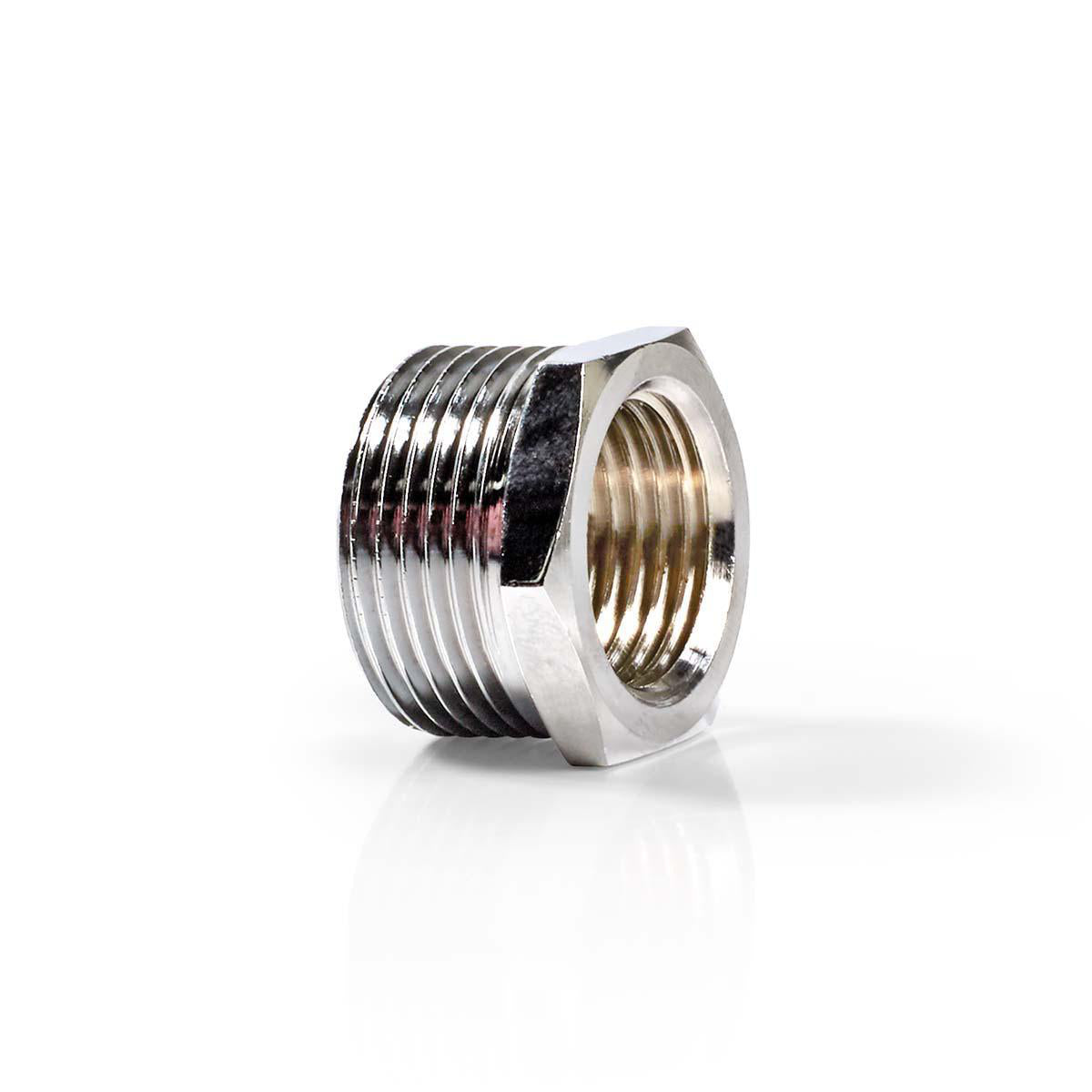 Nedis - Slangeadapter | 1/2'' | 3/4'' | Metal | Sølv - WAHA1234