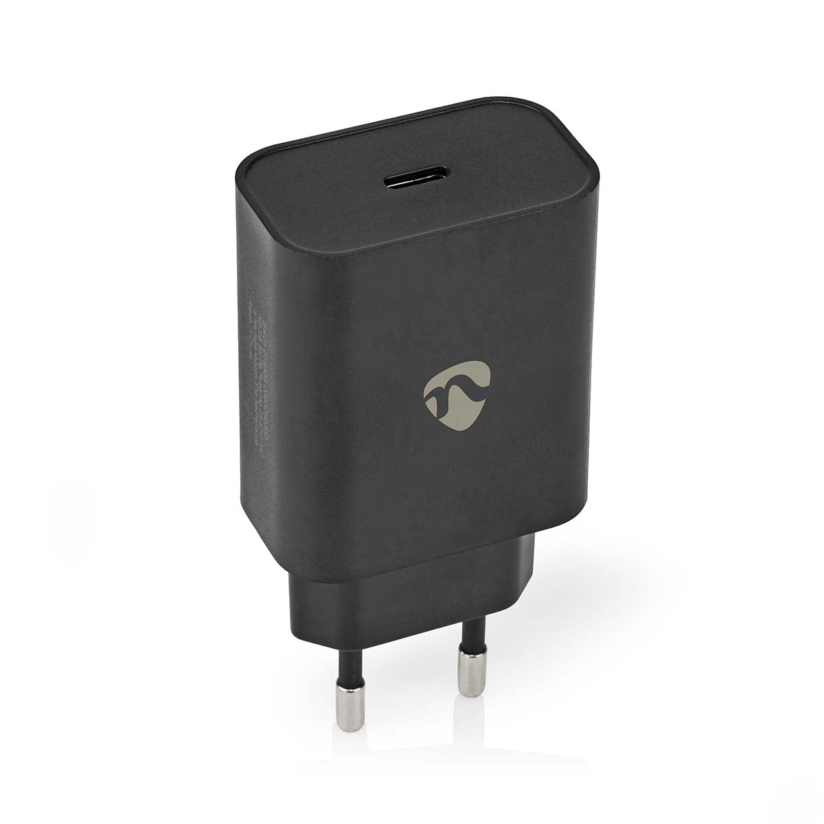 Nedis - Vægoplader | 30 W | PD3.0 27W / PD3.0 30W / QC3.0 | Hurtigopladningsfunktion | 1.5 / 2.0 / 2.5 / 3.0 A | Antal output: 1 | USB-C™ | Automatisk Valgt Spænding | Sort - WCQC402ABK