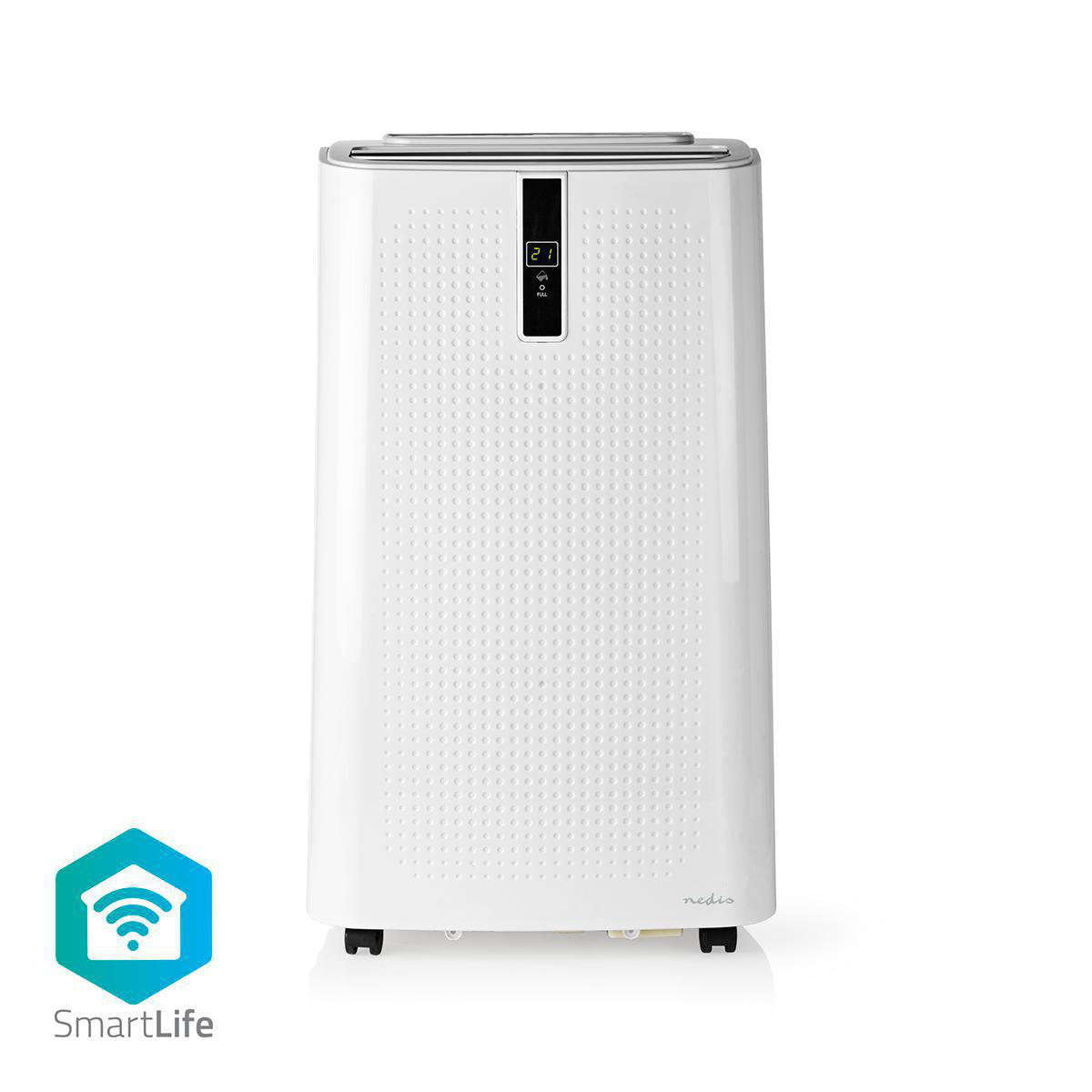 Nedis - SmartLife 3-i-1 Klimaanlæg | Wi-Fi | 12000 BTU | 100 m³ | Affugtning | Android™ / IOS | 3-hastighedsindstilling | 65 dB | Hvid - WIFIACMB1WT12