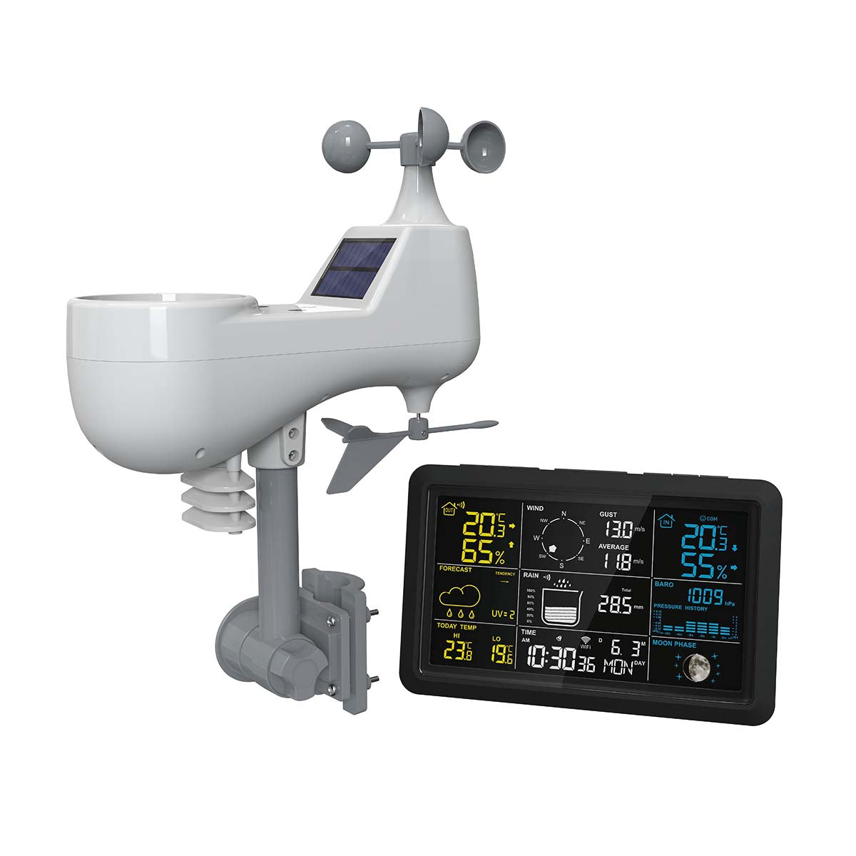Alecto - Wi-Fi-vejrstation hvid - WS5100