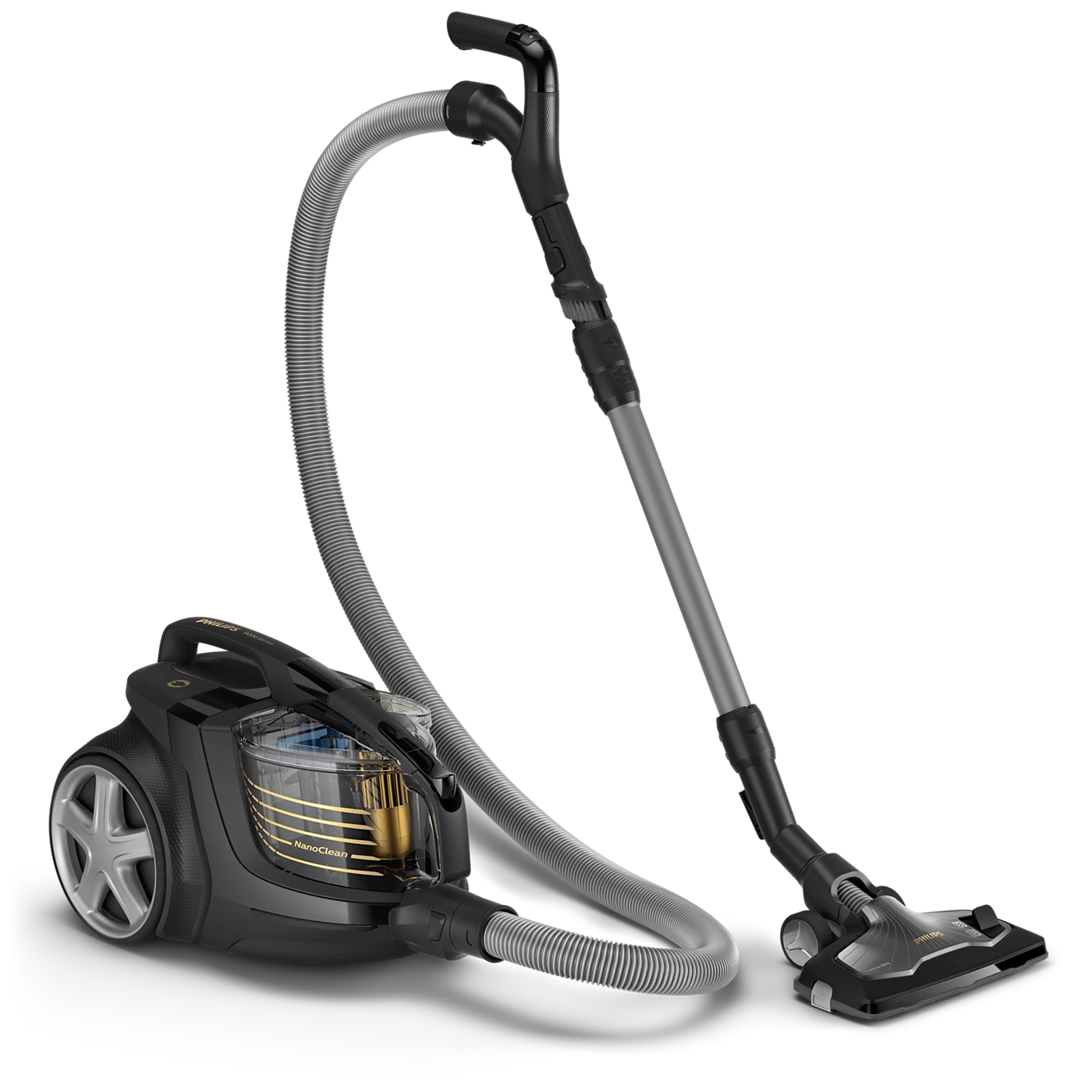 Philips XB9154/09 9000 series poseløs støvsuger med en moderne og elegant design samt gennemsigtig støvbeholder og fleksibel slange til effektiv rengøring