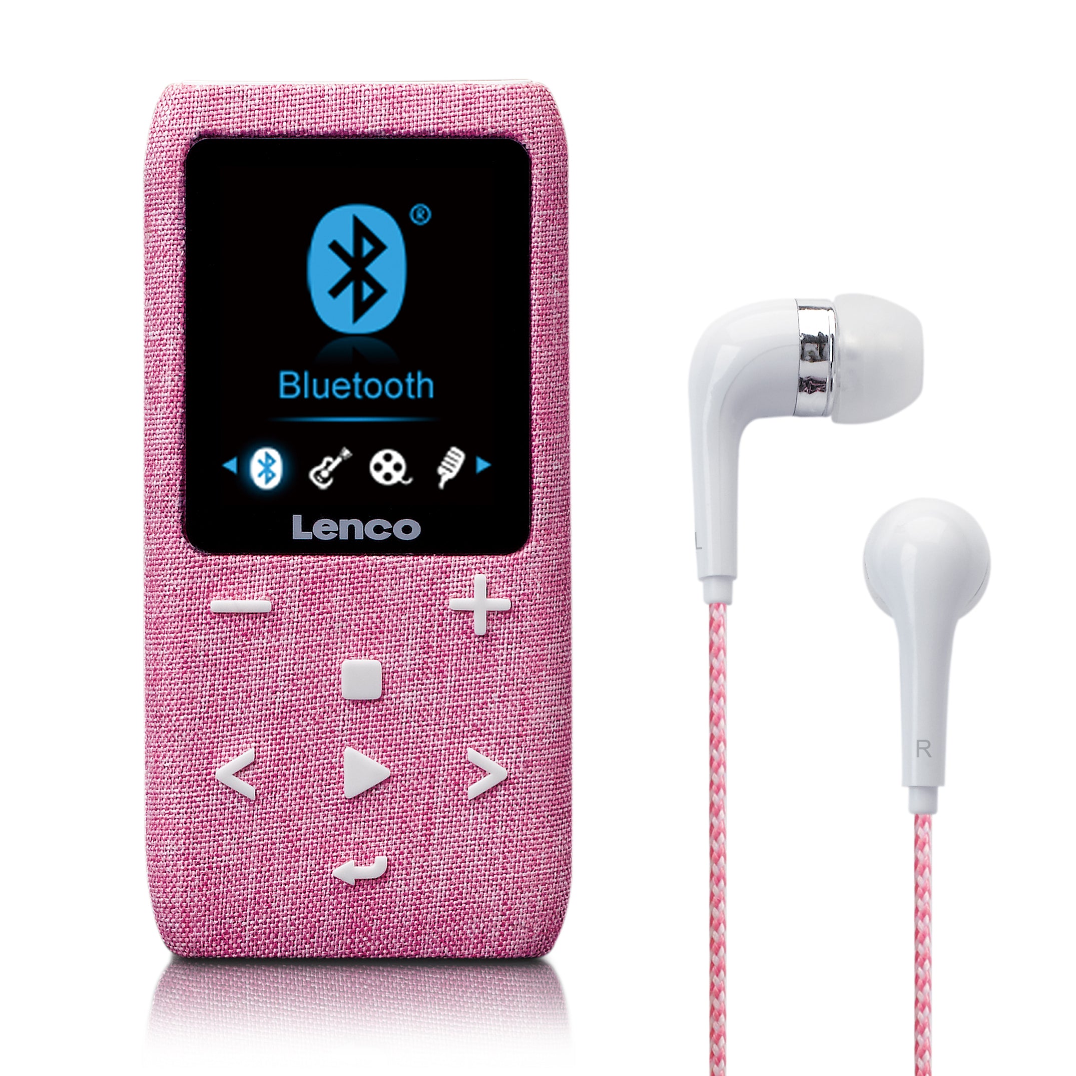 Lenco - MP3/MP4-afspiller med Bluetooth® 8 GB Micro SD-kort Pink - XEMIO-861PK