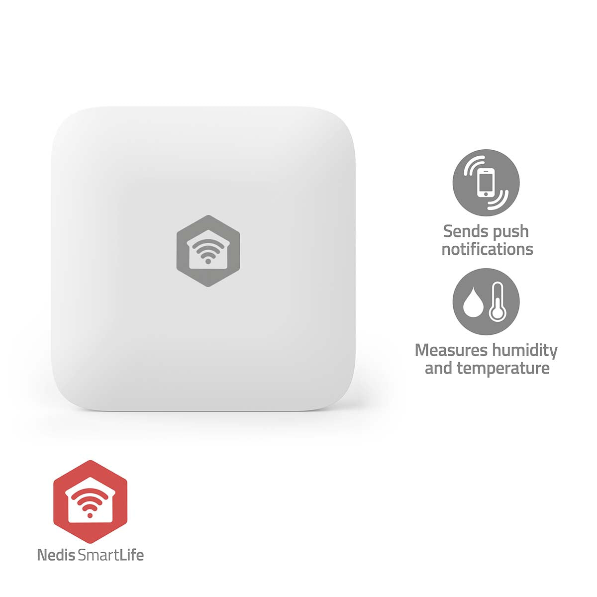 Nedis - SmartLife Klimasensor | Zigbee 3.0 | Batteri | Android™ / IOS | Hvid - ZBSC11WT
