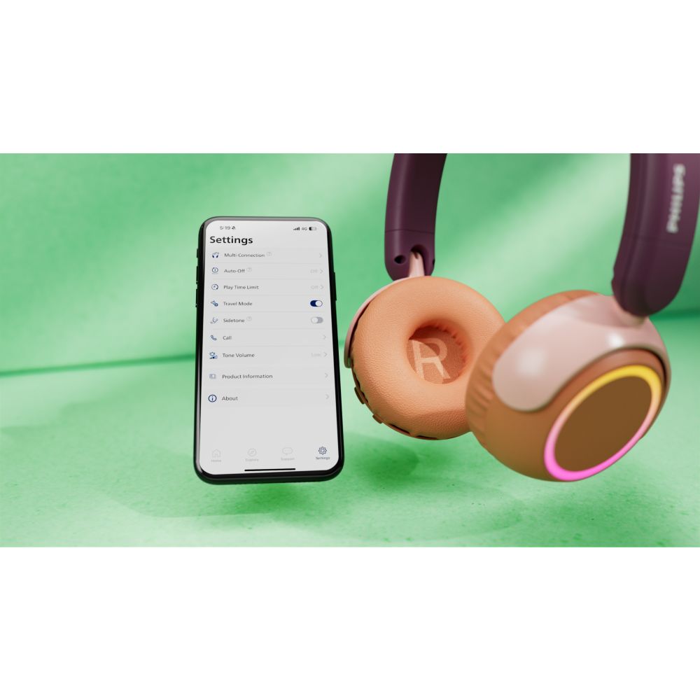 Philips TAK4200MP Trådløs børnehovedtelefon - Lilla