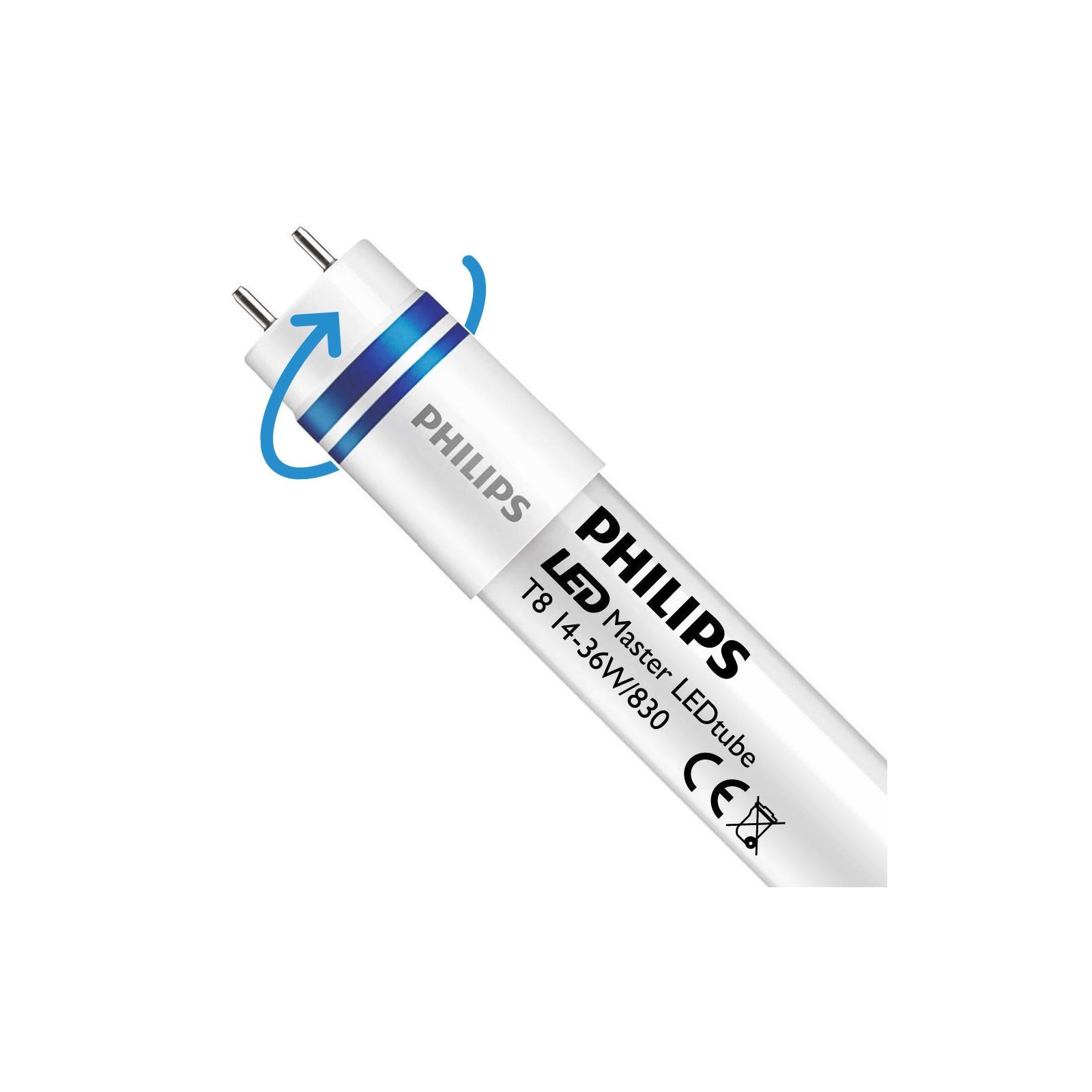 Philips LED Lysrør T8 MASTER (HF) High Output 14W 2000lm - 830 varm hvid | 120cm - erstatter 36W