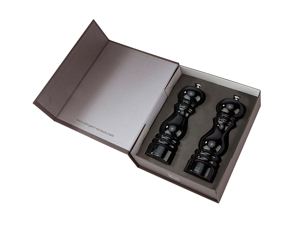 Peugeot Paris Salt- og peberkværnsæt 18 cm Sort lak