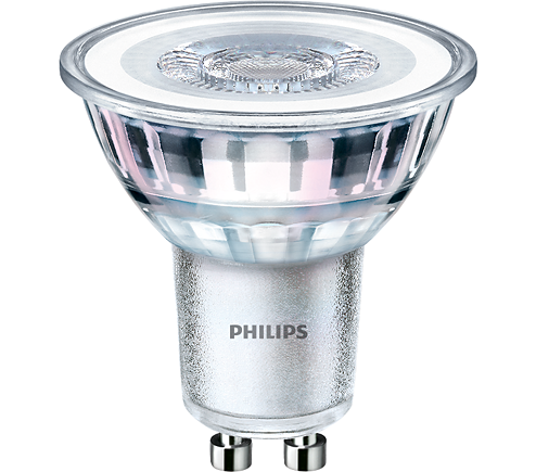 Philips LED pære Classic Spot 4,6W/827 (50W) 36° 3-pak GU10