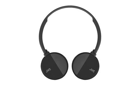 JVC HA-S24W-BE On-Ear Bluetooth hovedtelefoner i sort farve med afrundede ørekopper og justerbar hovedbøjle