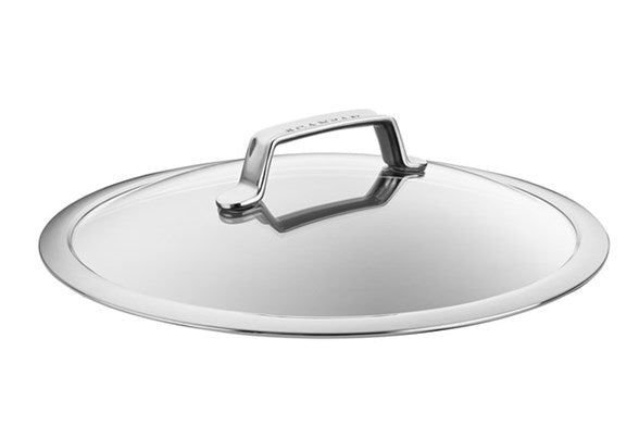 Scanpan 30 cm glaslåg med metalhåndtag designet til at passe perfekt på gryder og pander til effektiv madlavning og opbevaring