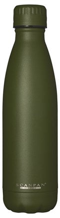 Scanpan To Go termoflaske i 500 ml aluminium i farven Jungle Green med slank og stilren designuitable til både varme og kolde drikke
