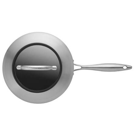 Scanpan 26 cm sauterpande med låg i rustfrit stål og non-stick belægning med ergonomisk håndtag
