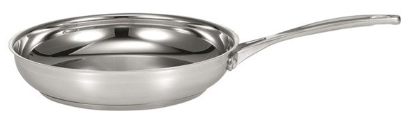 Scanpan 20 cm stegepande i rustfrit stål med en blank overflade og en ergonomisk håndtag helt uden belægning