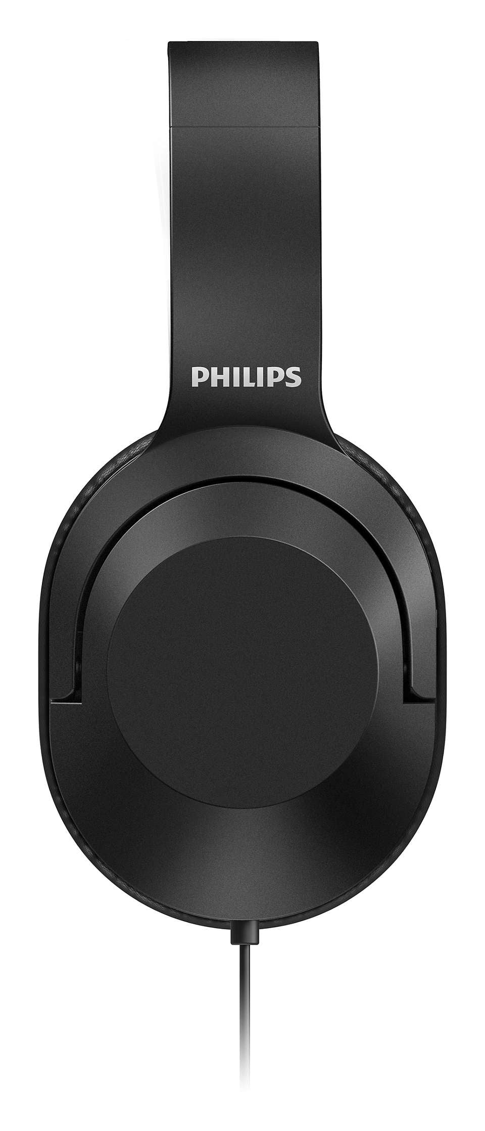 Over-ear hovedtelefoner fra Philips med modelnummer TAH2005BK/00 i sort design med logo tydeligt vist på hovedbøjlen