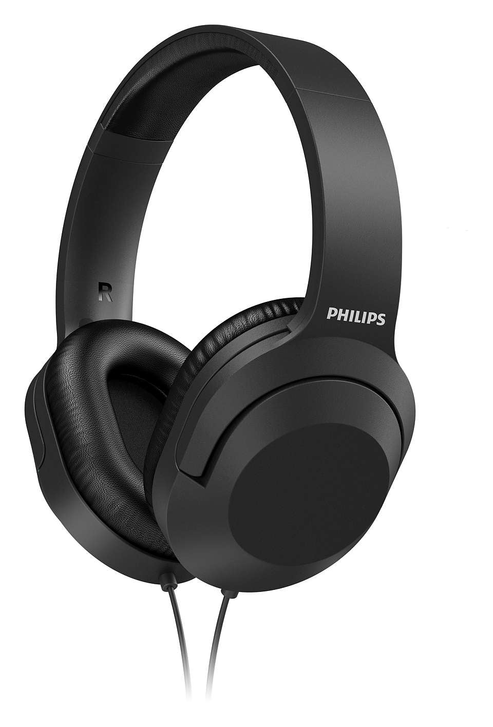 Philips TAH2005BK/00 over-ear stereohovedtelefoner med sort design og bløde ørepuder der sikrer komfort under brug