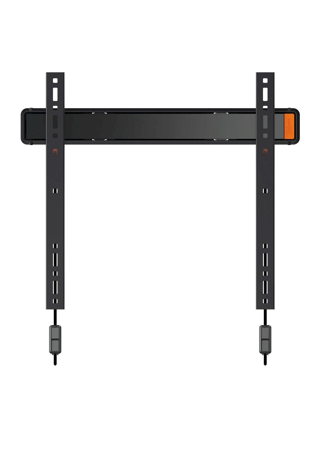 Vogels WALL3205 slim beslag til tv mellem 32 og 55 tommer med en enkelt monteringsplade i sort design og justerbare beslag til optimal støtte