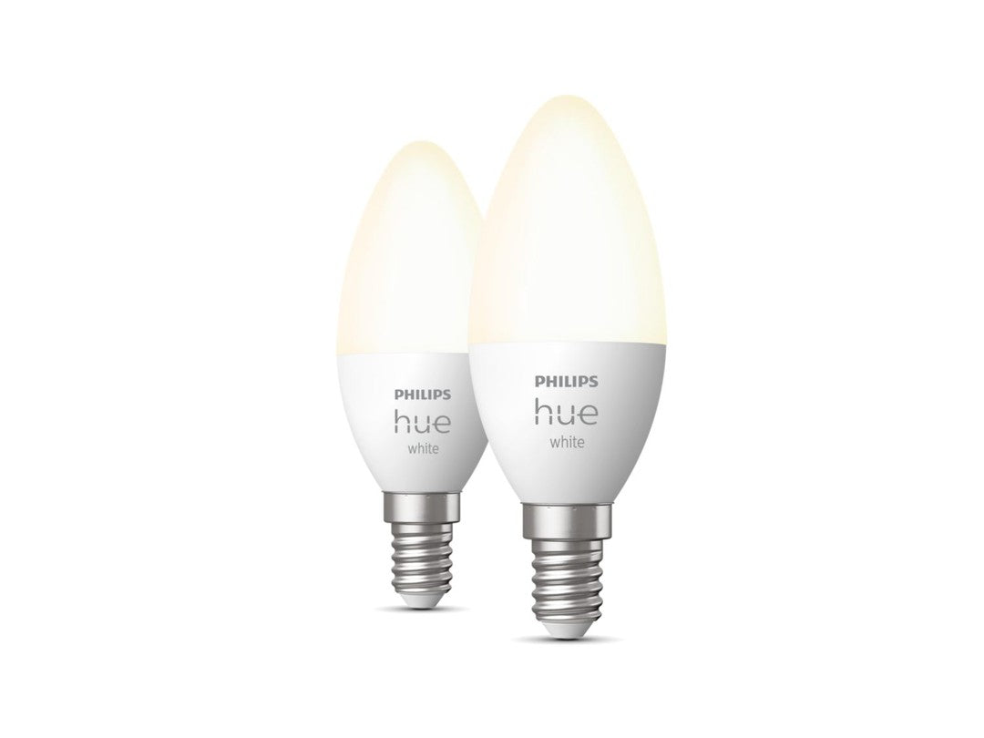 Philips Hue White E14 B39 Kertepære - 2-Pak