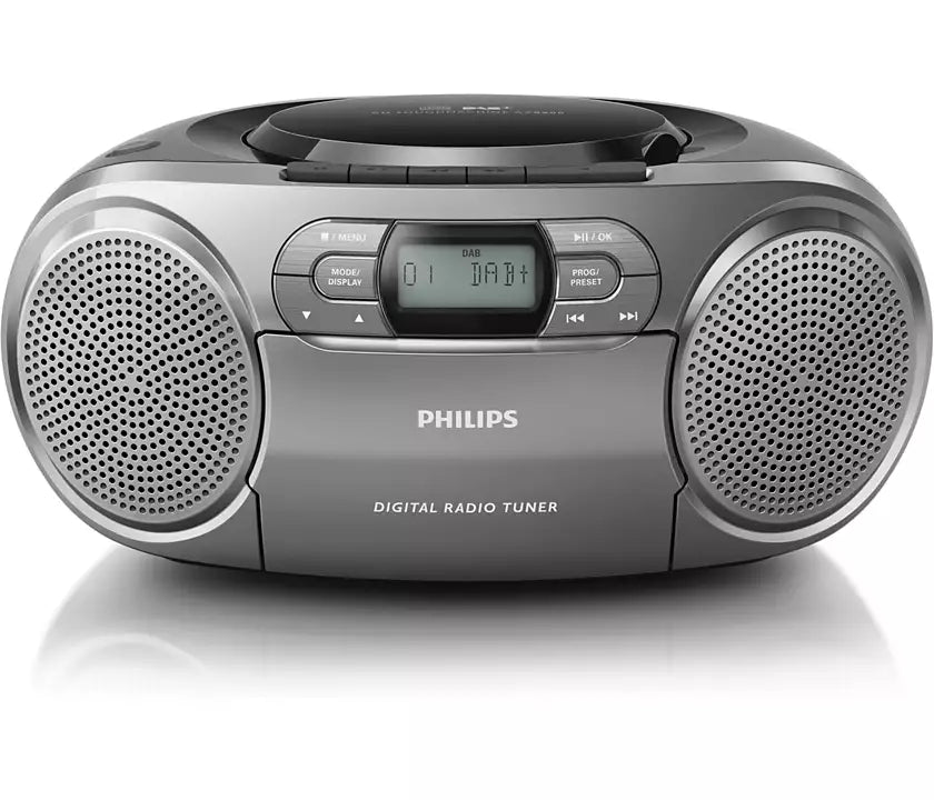 Philips AZB600/12 CD-afspiller med dynamisk basforstærkning DAB, CD og kassette