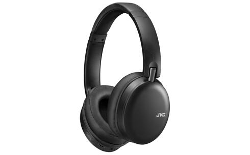 JVC HA-S91N-BU Bluetooth over-ear hovedtelefoner med aktiv støjreduktion i sort design med bløde ørepuder og justerbar hovedbøjle