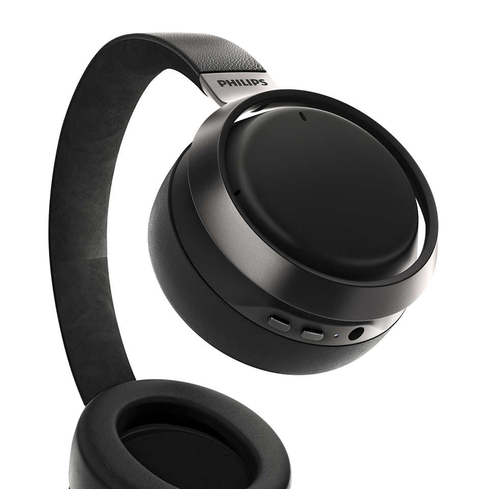 Philips L3/00 Fidelio trådløse over-ear hovedtelefoner med støjreduktion Pro+ i sort design med bløde ørepuder og justerbar hovedbøjle