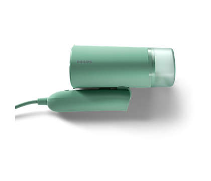 Philips STH3010/70 håndholdt damper i mintgrøn farve med et slankt design og en praktisk ledning til nem brug