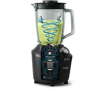 Philips HR2291/41 Blender 2L kapacitet 2 hastighedsindstillinger + puls - Sort