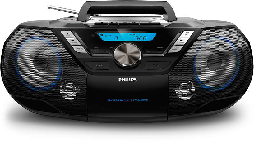 Philips AZB798T/12 CD Soundmachine Bluetooth - Sort