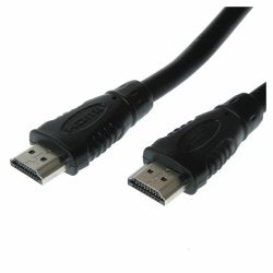 Qnect højhastigheds HDMI kabel 5 meter til 4K med Ethernet i sort farve med to HDMI stik i hver ende