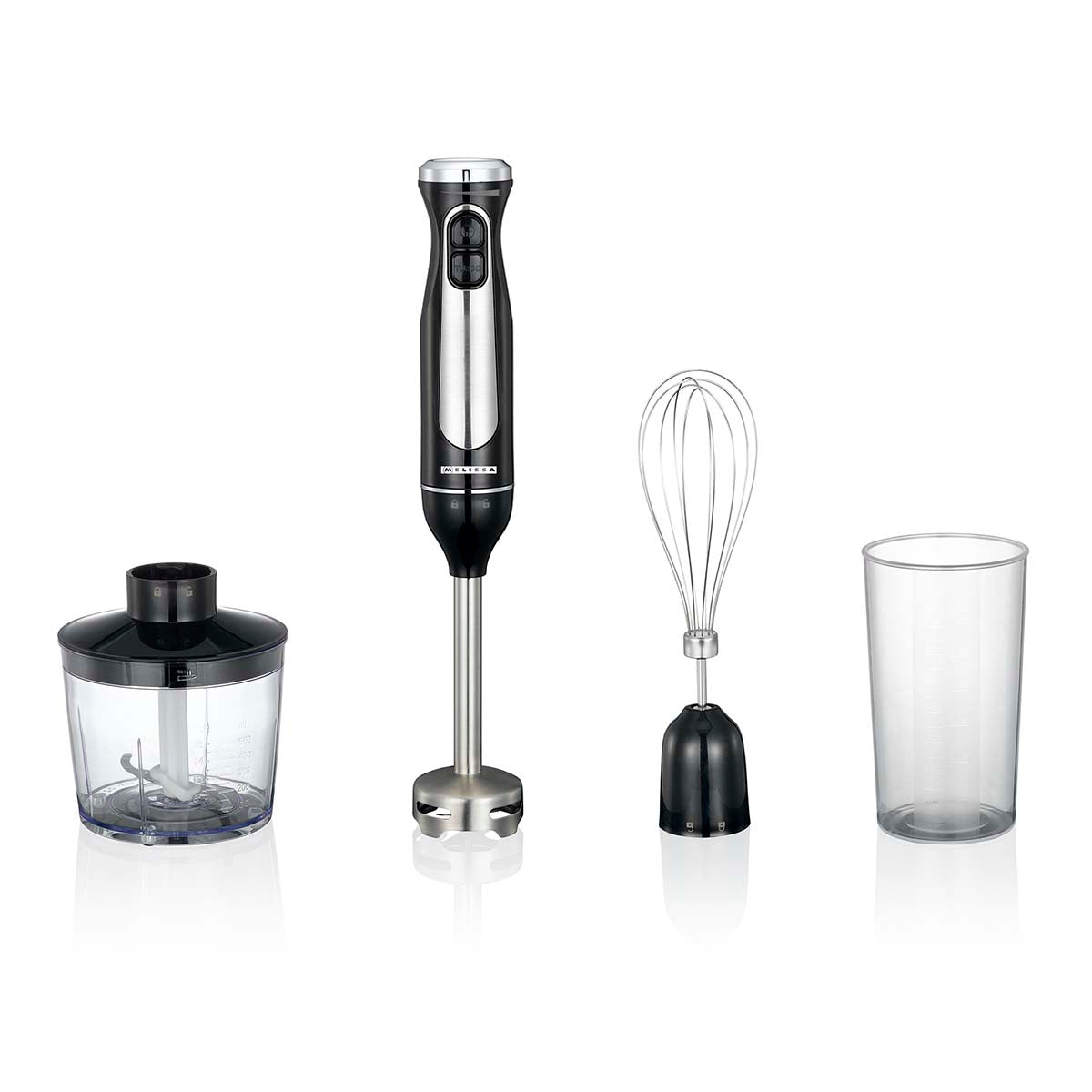 MELISSA - Stavblender med hakker og piskeris 600W sort/rustfrit stål - 16210069