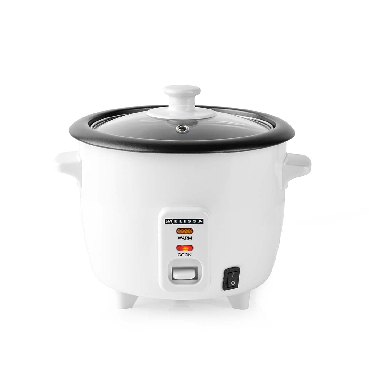 MELISSA - Riskoger | 0,6 l | 300 W | non-stick belægning | aftagelig skål | dampkurv | holde-varm-funktion | automatisk slukning | hvid - 16280022
