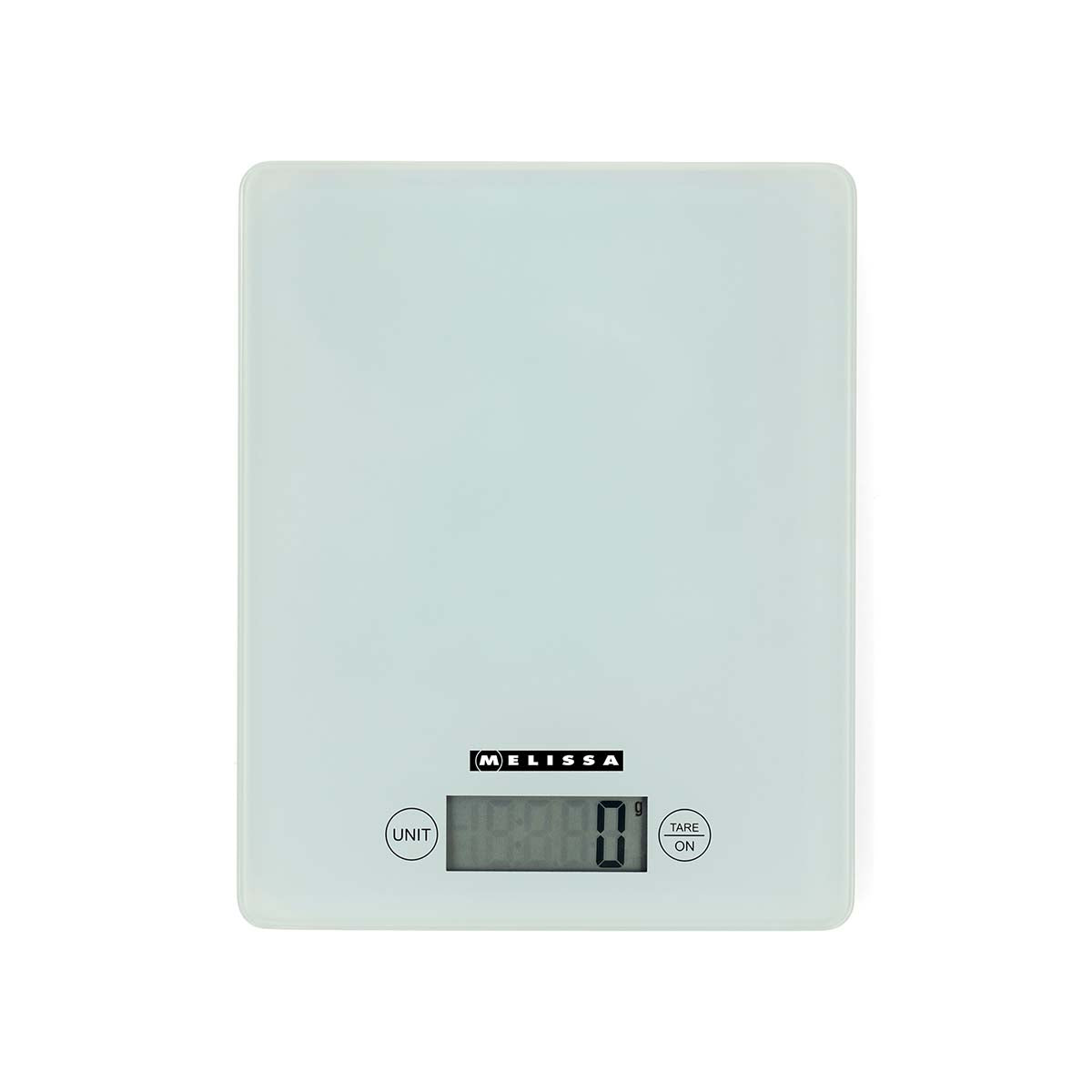 MELISSA - Digital køkkenvægt | Hærdet glas | LCD-display | Maks. 5 kg | Tara-funktion | 1 grams intervaller | Gram / Ounce / Pund / Milliliter - 16310242