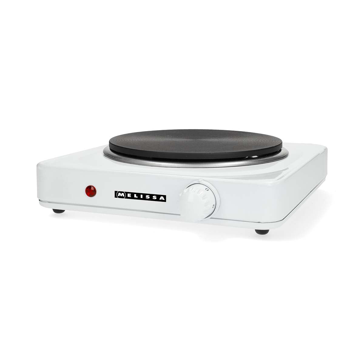 MELISSA - Elektrisk kogeplade | 1500 W | Ø 18,5 cm | 6 varmeindstillinger | Skridsikre fødder | Hvid - 16350028