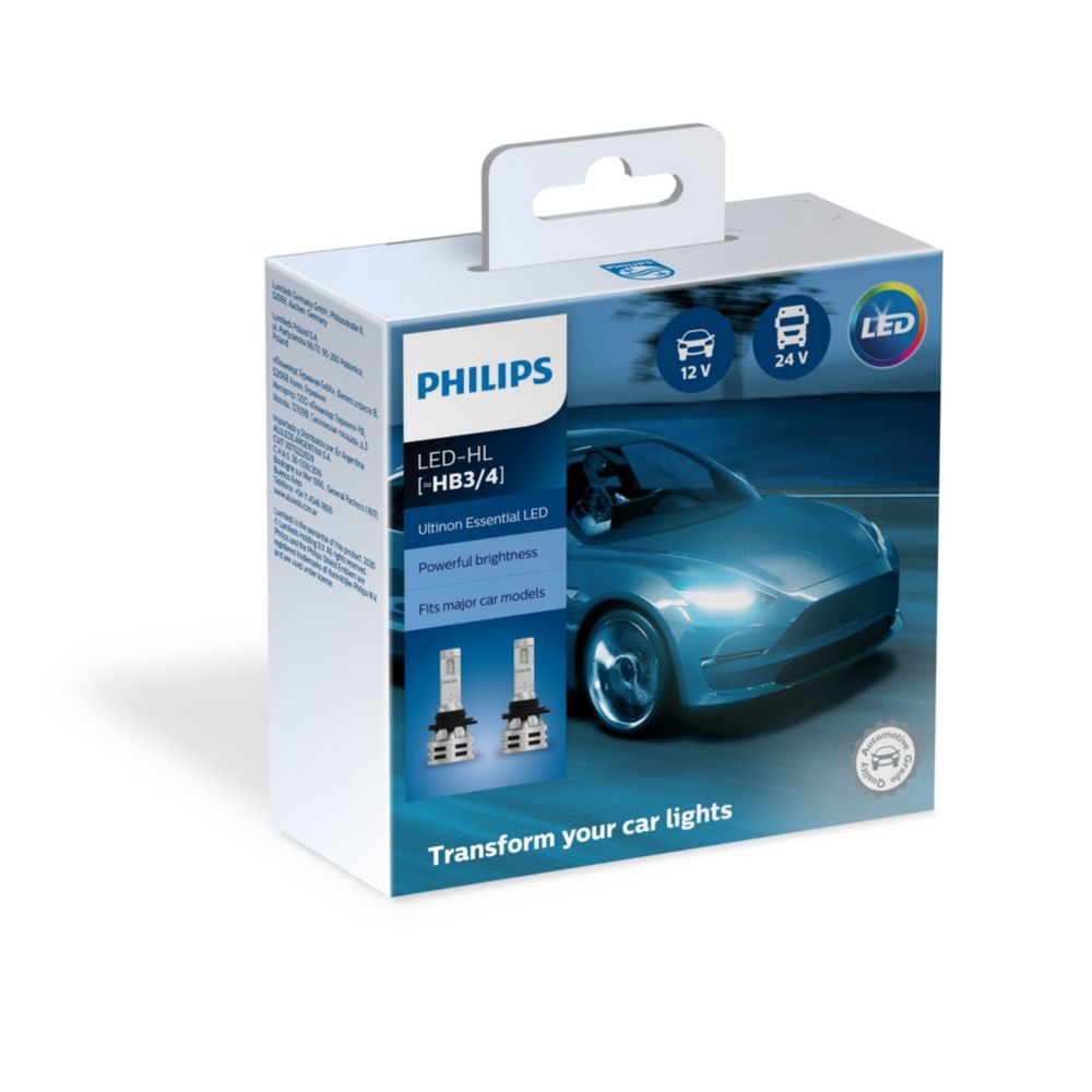 Philips 11005UE2X2 Ultinon Essential LED Forlygtepære HB3/HB4 - 2 stk.