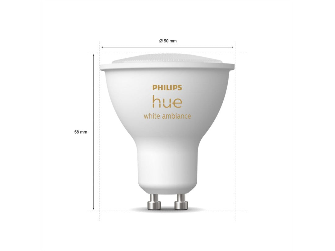 Philips Hue White Ambiance GU10 Bluetooth 3- pak