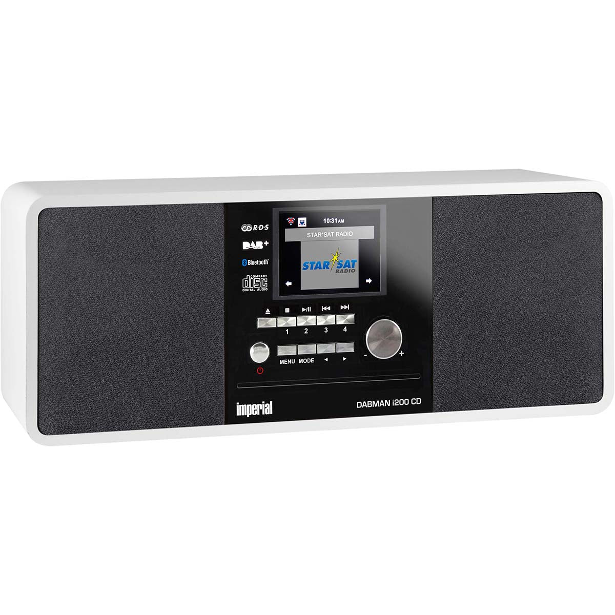 Imperial - DABMAN i200 CD Multifunktionsradio DAB+ / FM / Internet / Bluetooth Hvid - 22-237-00