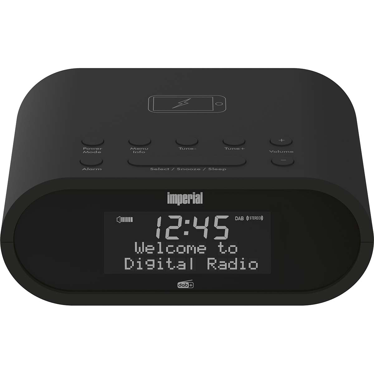 Imperial - DABMAN d20 DAB+ og FM-radiovækkeur Sort - 22-275-00