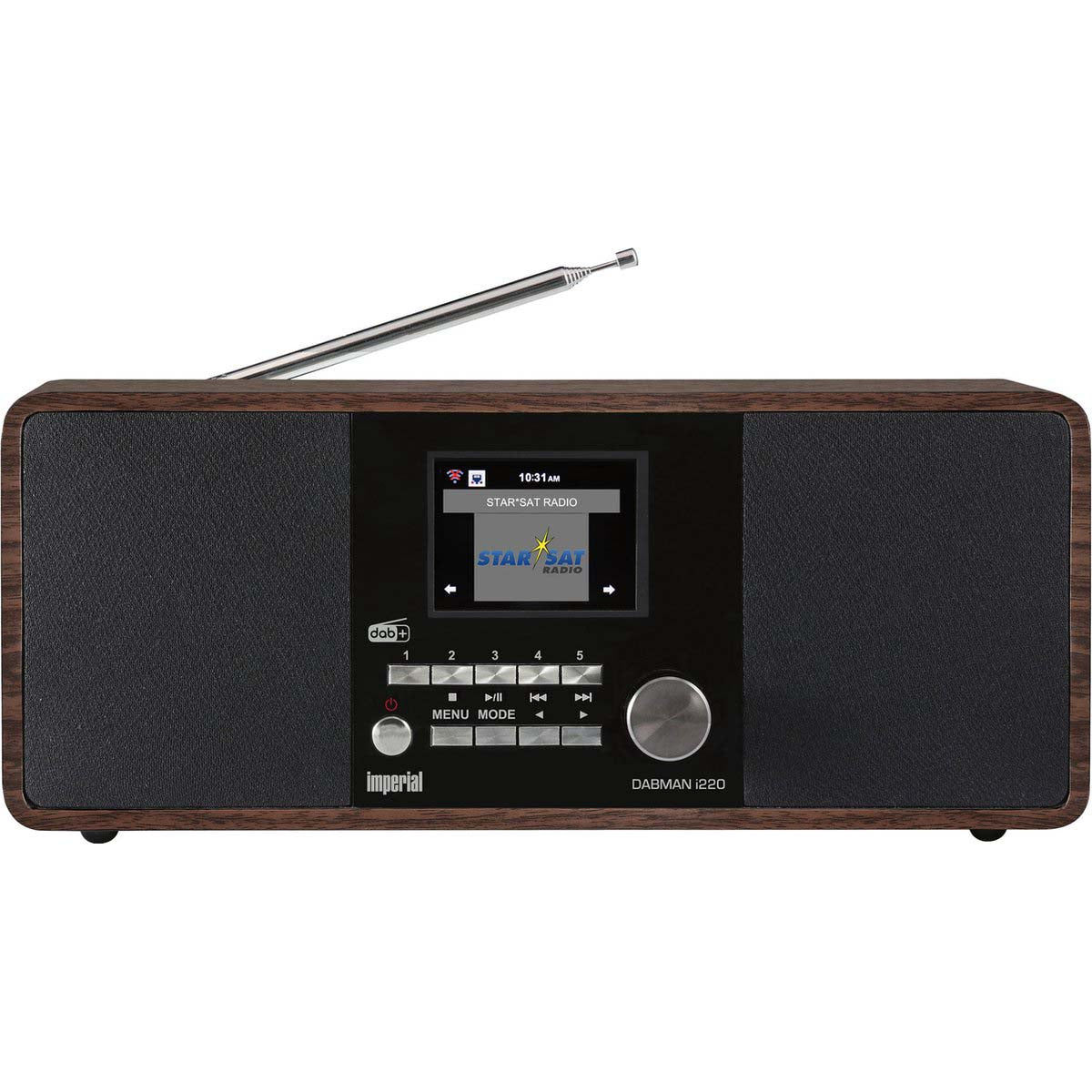 Imperial - DABMAN i220 BT DAB+ / FM internetradio med bluetooth Wood - 22-287-00