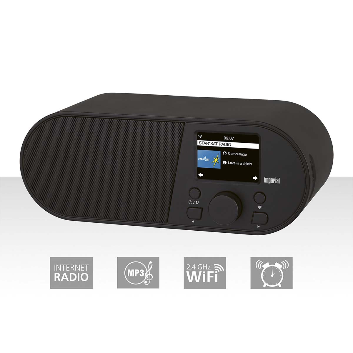 Imperial - i105 WLAN internetradio med 2,4 tommer farveskærm Sort - 22-315-00