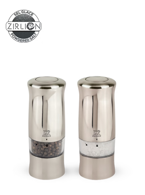 Peugeot Zeli Salt- og Peberkværnesæt 14 cm, Rustfrit Stål