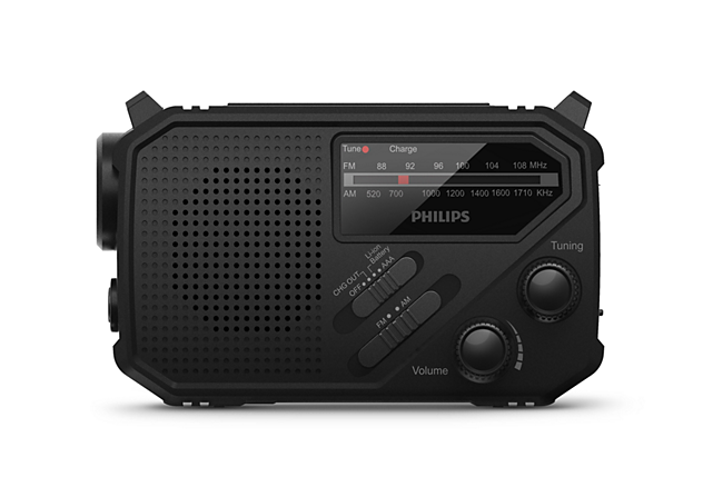 Philips TAR1609/00 Bærbar Radio med Lommelygte og SOS-alarm