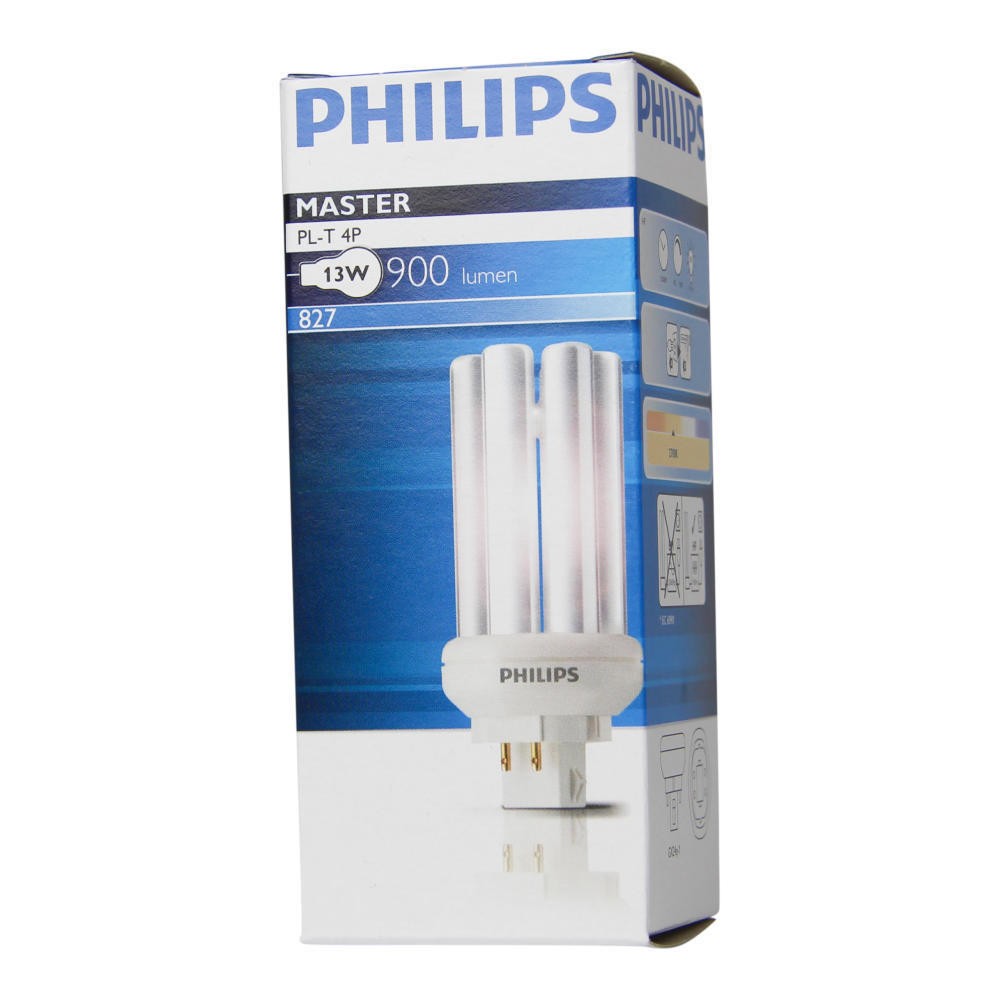 Philips MASTER PL-T 13W/827/4P Kompaktlysstofrør - Ekstra Varm Hvid