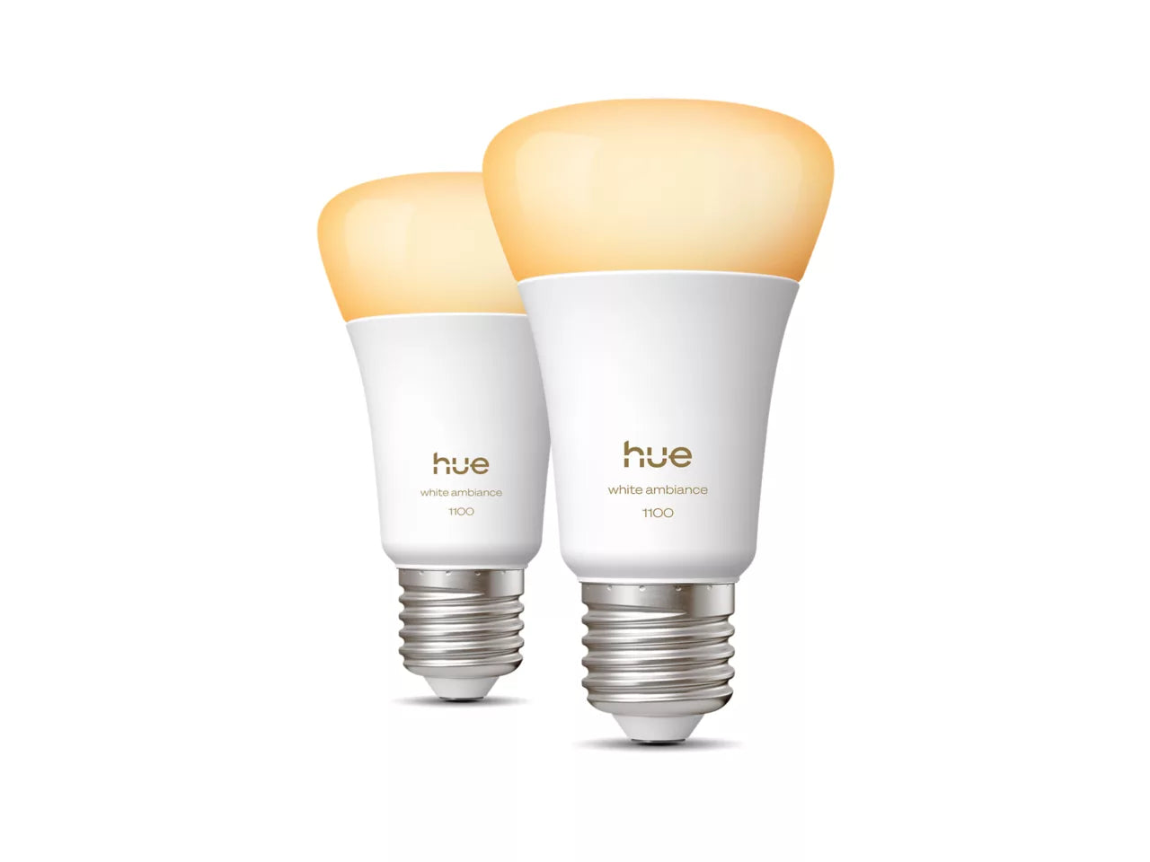 Philips Hue White Ambiance E27 dobbeltpakke Bluetooth 1100lumen - Butik24