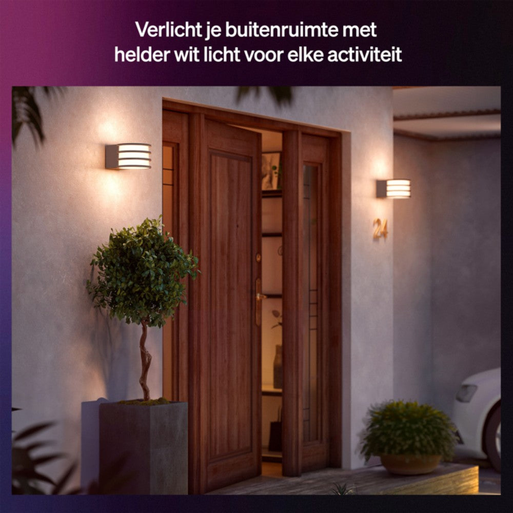 Philips Hue Lucca Udendørs Væglampe - Sort